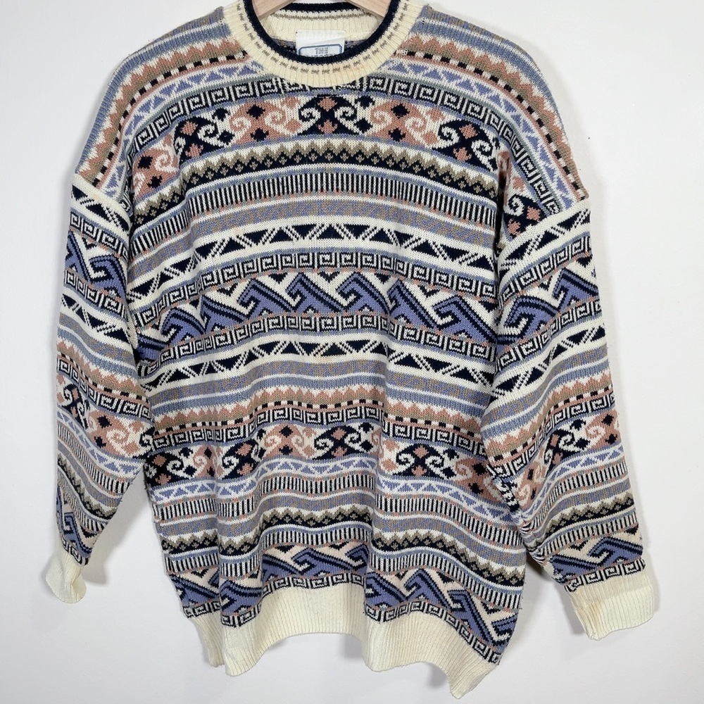Men's Multicolor Patterned Sweater